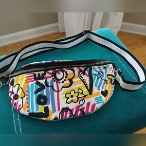 Brighton Graffiti Love Crossbody Belt Bag